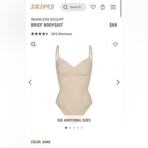 SKIMS ~ SEAMLESS SCULPT BRIEF BODY SUIT